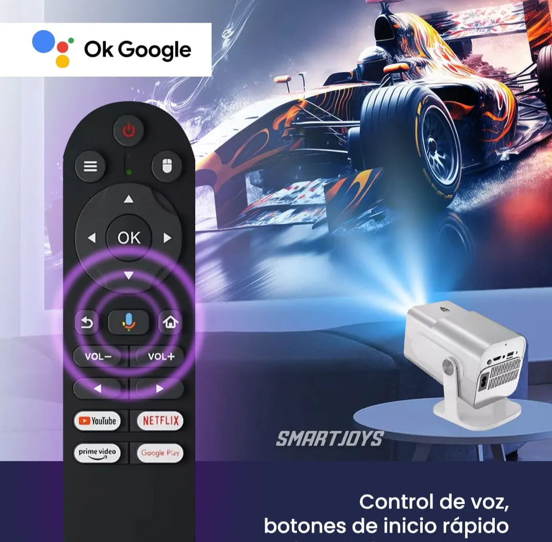 Proyector Gaming 350 Pro + 2 Mandos | 30.000 Juegos Retro | Cine y Consola en 1 Solo Equipo